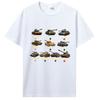 New Tanks M4 Sherman Panzer IV Tiger II T-34 T-Shirt Men Casual Cotton TShirt Cool T Shirt Tees Harajuku Streetwear