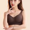 Seamless Bra Women's Jacquard Soft Support Lift Bra Gathering Bra Lace-holding Underwear Push Up Bra