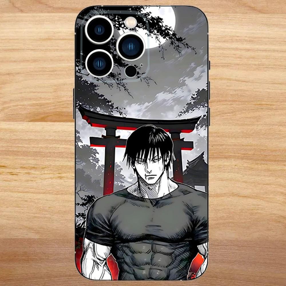 Toji Fushiguro Jujutsu K-Kaisen Phone Case For iPhone 16,15,14,13,12,11,Mini,Pro,SE,MAX White Matte Shockproof Cover