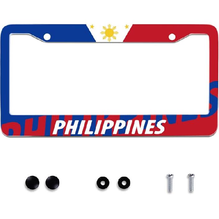 Personalise Colorful Floral Flowers License Plate Frame License Plate Frames Car Universal Stainless Steel Accessories Cars Decor With 2 Holes And