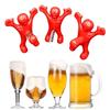 Kitchen Bar Red Fun Happy Man Wine Beer Soda Bottle Novelty Opener Stopper