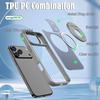 For iPhone 17 Pro Clear Back Case Rotating Kickstand TPU+PC Phone Cover Compatible with MagSafe