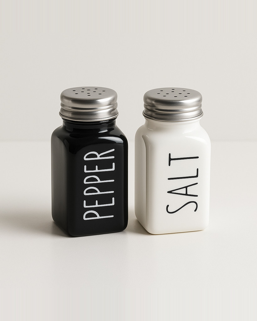 Garrafa de aspersão 2 peças decoração de cozinha conjunto de saleiros e pimenteiros de fazenda