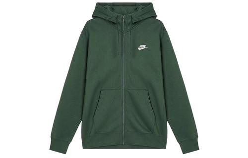Мужская толстовка с капюшоном на молнии Nike Sportswear Club Fleece BV2646-323 2XL зелёный