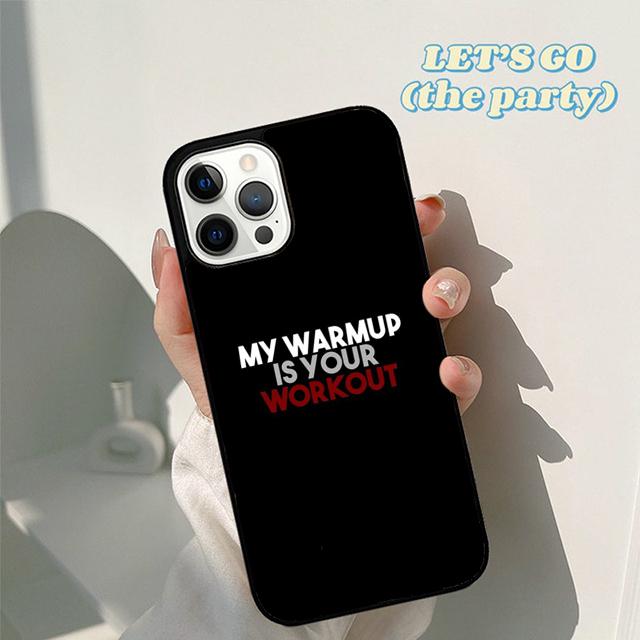 

Autumu Motivational Gym Fitness Quotes Phone Case Cover for iPhone 17 Air 16 16e 15 12 11 13 14 Pro Max Plus Coque iPhone 16e