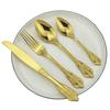 24Pcs Gold Cutlery Set 18/10 Stainless Steel Dinnerware Set Knives Fork Spoon Dinner Tableware Party Kitchen Flatware Silverware