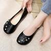 Fashion Shoes for Women Shallow Mary Jane Round Toe Slip-on Soft Bottom Woman Flats Lastest Korean Style Genuine Mark Cheap Liquidation