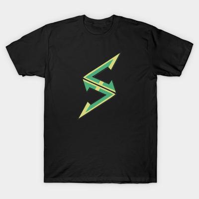 Men Black Print T-shirt Team Sky Logo No-Cut Transfer Paper Print Cotton Tshirt