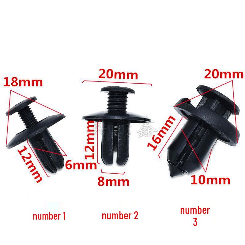 Universeller Gummi-Stoßfänger Auto Schalldämmknopf mit Spreizschrauben-Schnalle