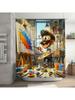 Artistic Painter Shower Curtain | Colorful and Creative Bathroom Decor