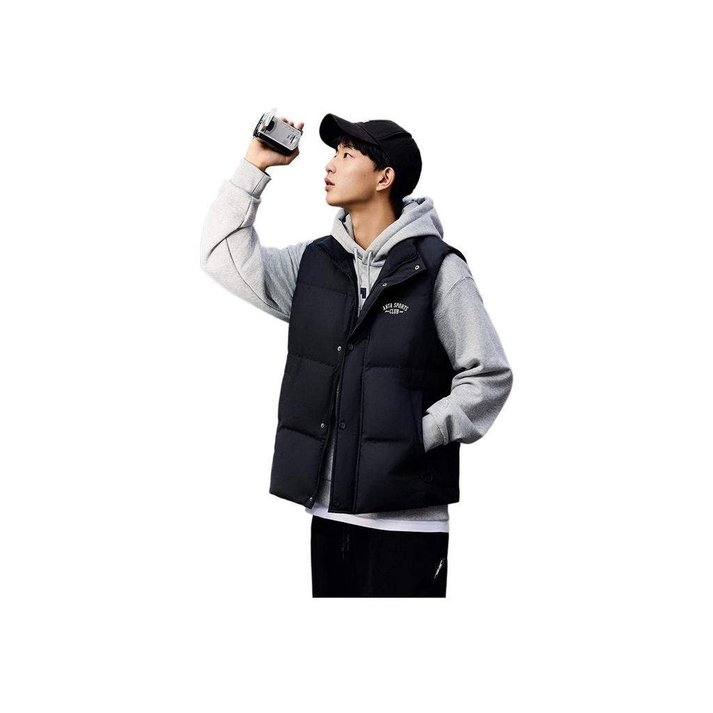 Anta Chaleco Deportivo de Cuello Alto Cálido Serie Lifestyle para Hombre Chalecos Marrón Claro 152448901-1