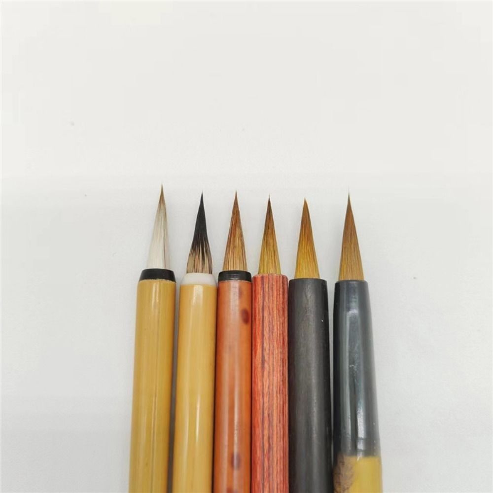 Durable Weasel Hair Brush Portable Paint Brush Art Hook Line Pen Writing Practice