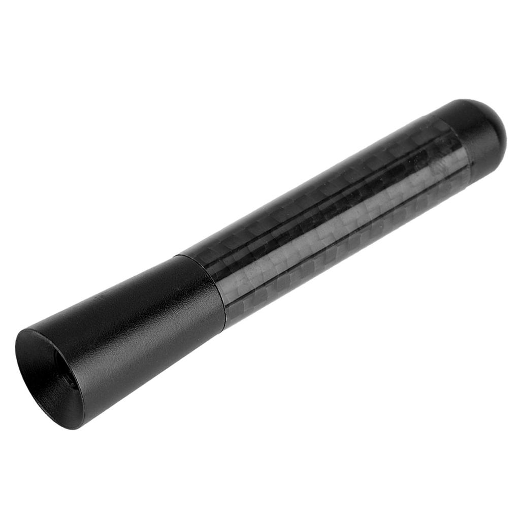 3 Carbon Fiber Screw Radio Short Antenna Aerial for Universal Car Modification (Black)