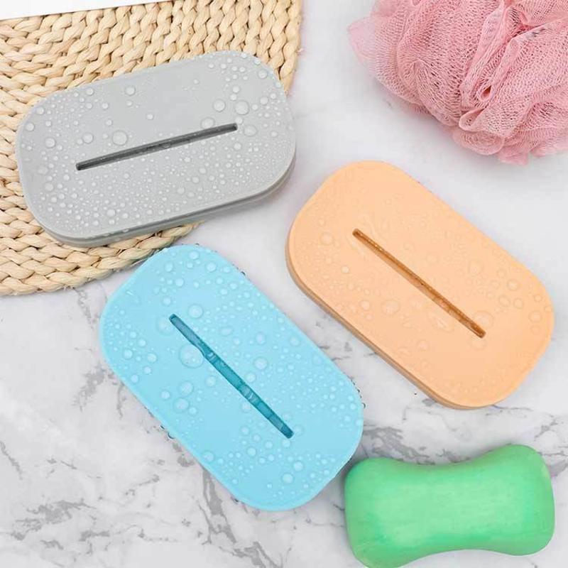 Creative Double Layer Soap Storage Box Bathroom Removable Soap Holder Drain Soap Box Soap Holder Soap Dishes