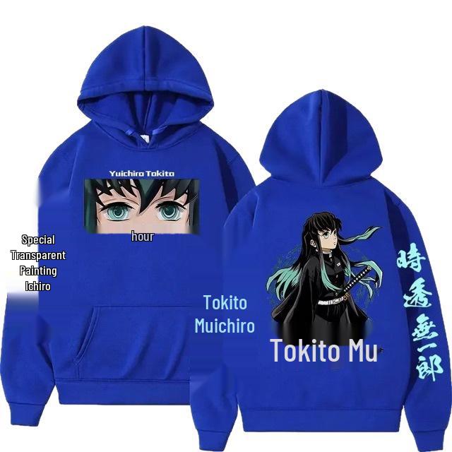 Unisex Tokito Muichirou Anime Mikina - Volná Mikina pro Muže a Ženy