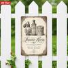 Vintage Powder Room Metal Sign with Perfume Bottle, Tooth Powder, and Buttermilk Soap