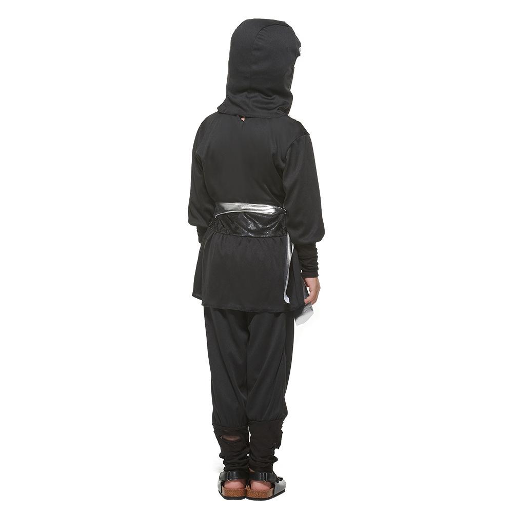 Halloween Boy Ninja Cosplay Costume Kids Halloween Black Killer Clothing Sets Carnival Easter Fancy Dress Ninja Costume