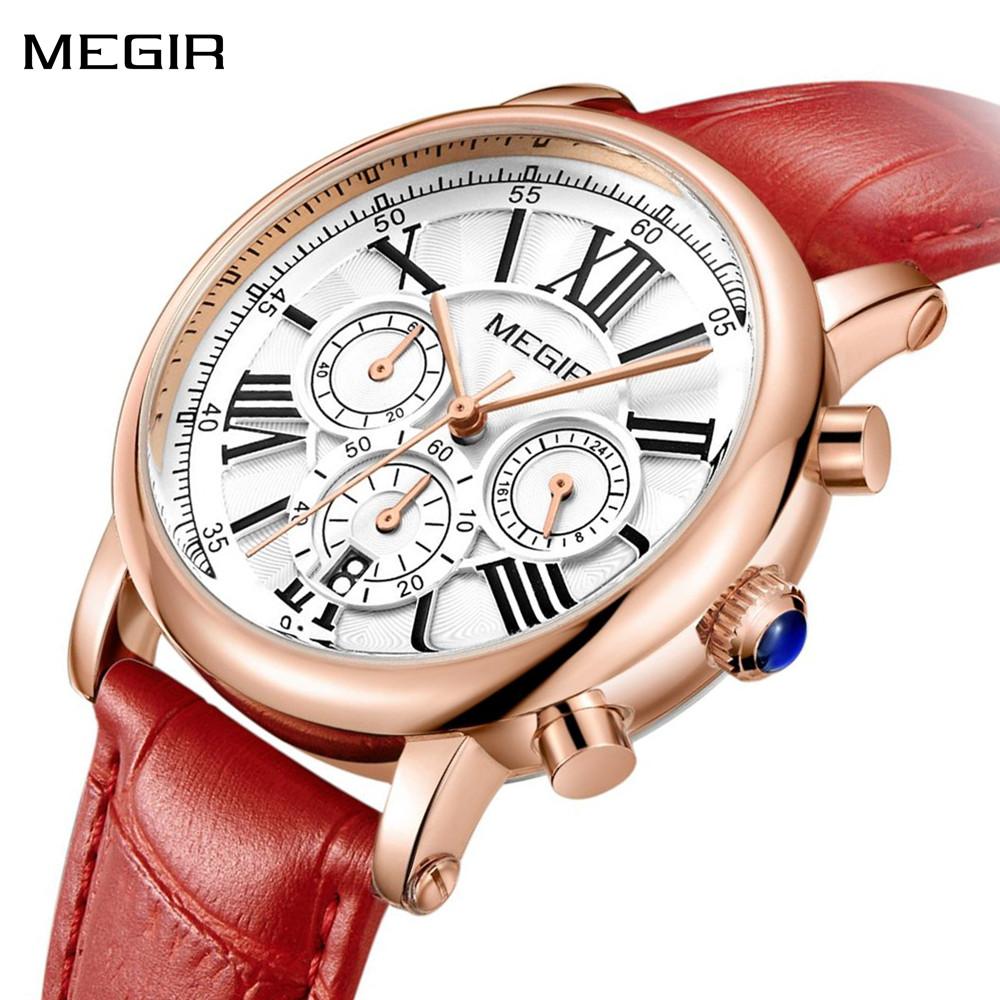 Megir Fashion Women Bracelet Watches Top Brand Luxury Ladies Quartz Watch Clock for Lovers Relogio Feminino Sport Wristwatches