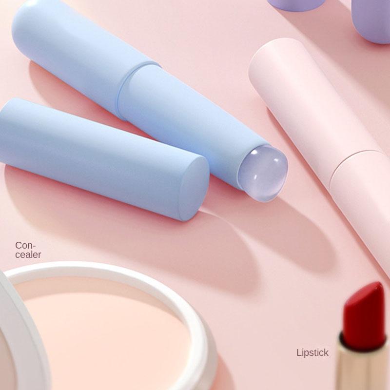 Portable Silicone Lip Brush Q Soft Small Round Head Lip Brush Stick Lipstick Brush Blending Concealer Brush Mini Novice Makeup Brush