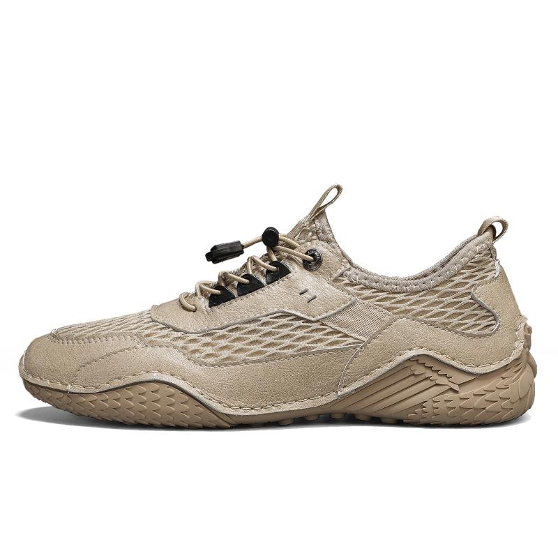 Men's Breathable Casual Shoes Fashion Bean Shoes Male Cross-Border Slip-On round Toe Rubber Bottom Leisure Footwear Large Size