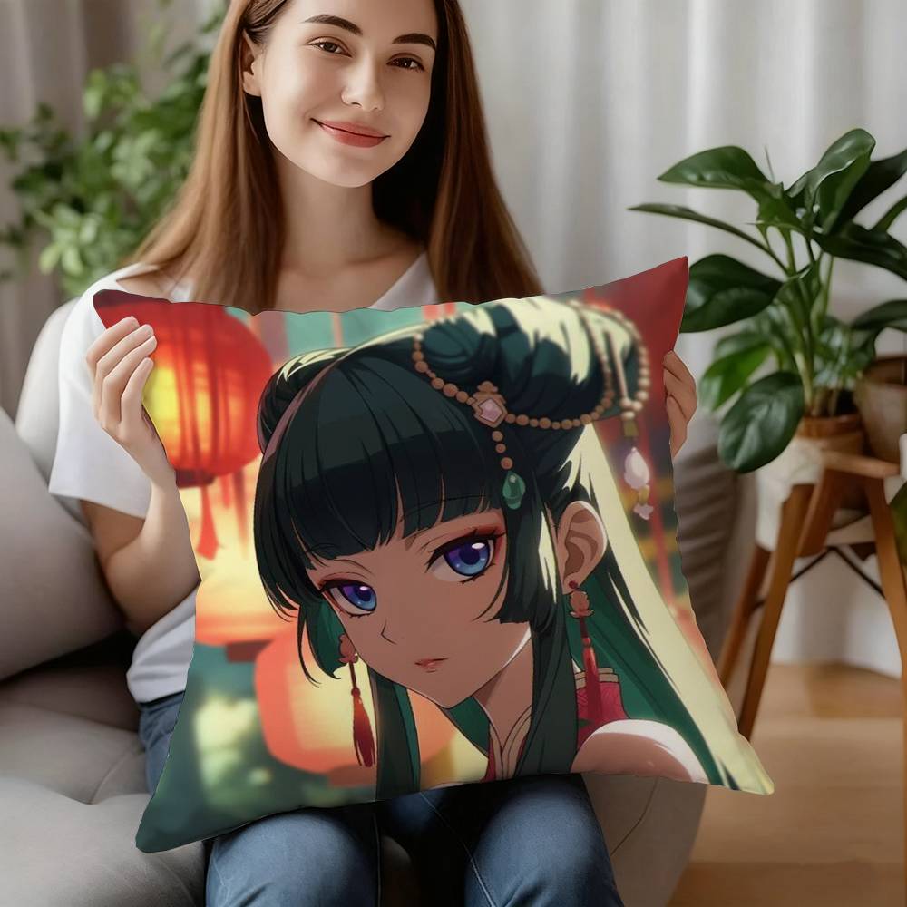 T-The Apothecary Diaries Pillow Case Short Plush Sofa Decorative Gift Home Double-sided Printing Cushion