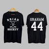 Off-Campus Briar University Graham 44 Graphics 100%Polyester Unisex Shirt 2026 Summer High Quality Men's O-neck Ice Hockey Tshirt