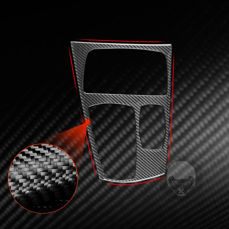 Carbon Fiber Car Accessories Gear Shift Panel Interior Trim Cover Soft Sticker For BMW 7 Series F01 730li 740li 750li 2009-2014