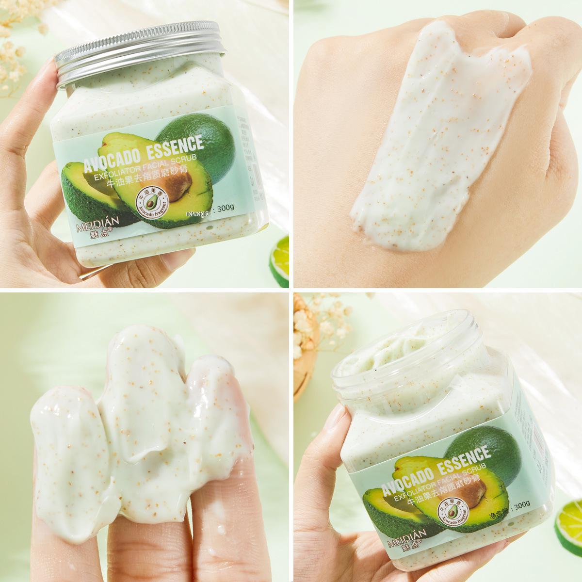 Meidian Fruity Scent Skincare Bath Salt Scrub for Body, Hands, and Feet - Large Capacity