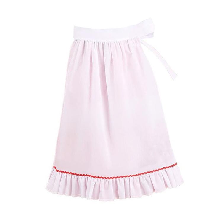 Garden Gnomes Costume Set Elf Costume Accessories Felts Dwarf Hats Ruffle Half Waist Apron for Halloween Cosplay Party