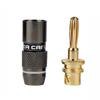 High Quality 4mm Copper Speaker Adapters 24K Gold-Plated Screw-Type Audio Connectors Durable Banana Plug
