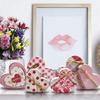 6 Purpose Valentines Desktop Ornaments Heart Shaped for Party and Wedding Decorations