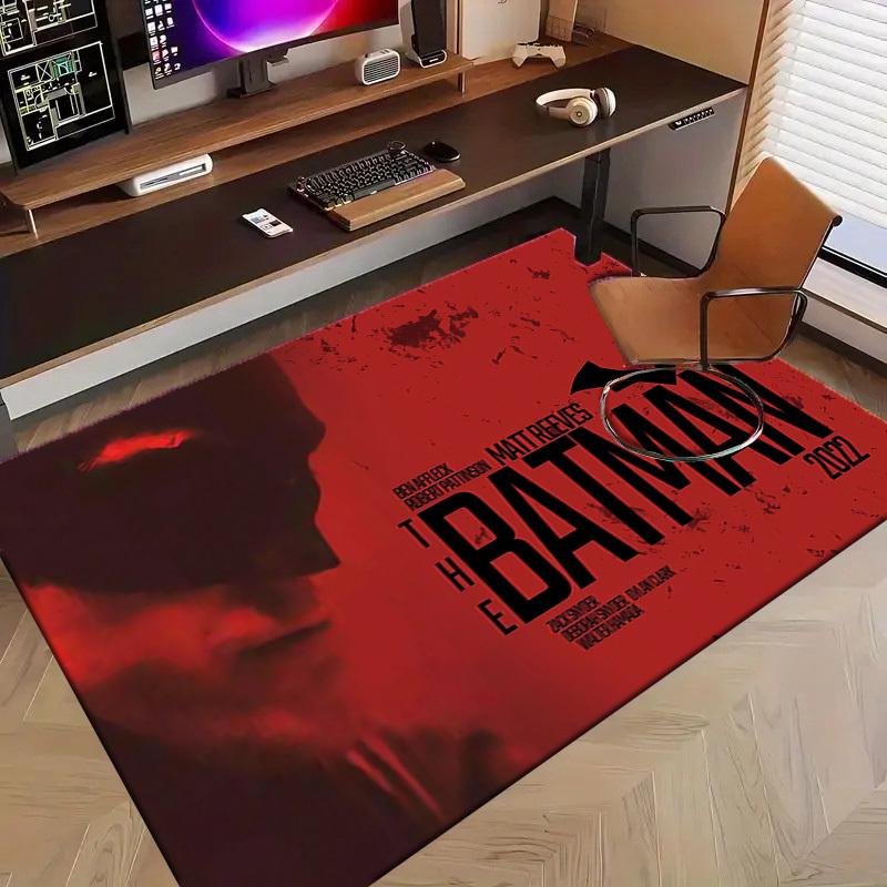 1pc Office Carpet Chair Mats The Batman 2022 Poster Perfect for Office Chairs, Living Rooms, Or Bedrooms,Polyester Carpet.HDT069