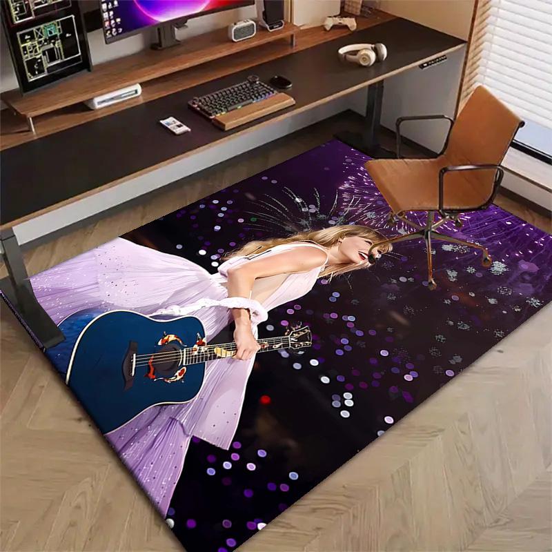 1pc Taylor Swift2 Design Printed Area Rug Carpet for Bedroom Living Room Home Decor Rugs Mat Non Slip Mat Rug for Bedside