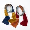 Women's Korean Style Cashmere Scarf - Contrasting Colors, Pure, Warm, and Versatile for Autumn/Winter