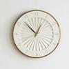 Interform Ludovica Wall Clock CL-4384 Sweep Movement Wood Ivory