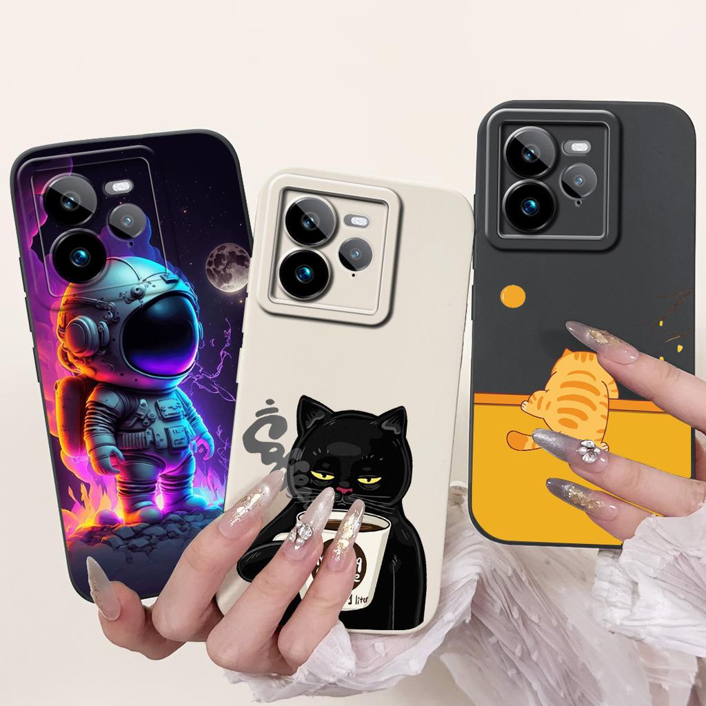 For Realme C75 Case RMX3941 Cute Cat Dinosaur Cartoon Cover Soft TPU Phone Case For Realme C71 C 75 RealmeC75 X C75X Fundas Bags