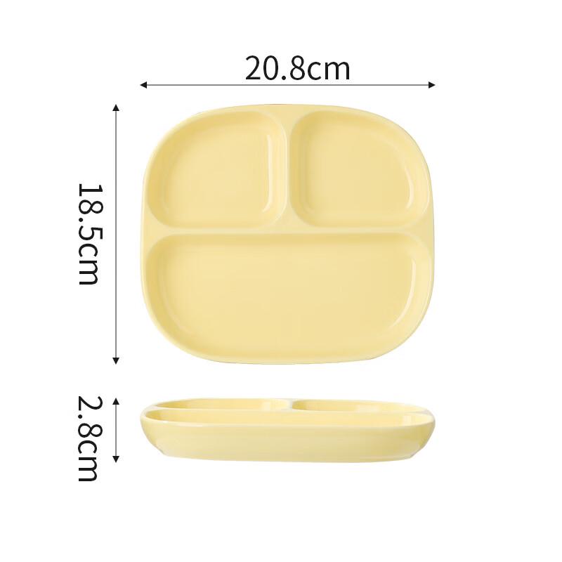 

ZISIZ Ceramic 3-Compartment Divided Plate
