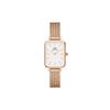 Daniel Wellington European and American watches for women, watches, quartz movement, stainless steel strap, 20*26mm, white dial, women's DW00100431