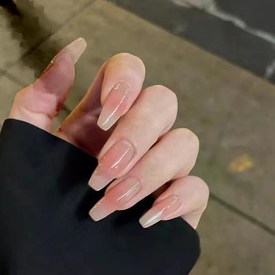 30 sztuk Różowe Kolory Sztuczne Paznokcie Zdejmowane Dociskane Końcówki Paznokci Noszone Sztuczne Paznokcie Narzędzia do Przedłużania Artystycznego