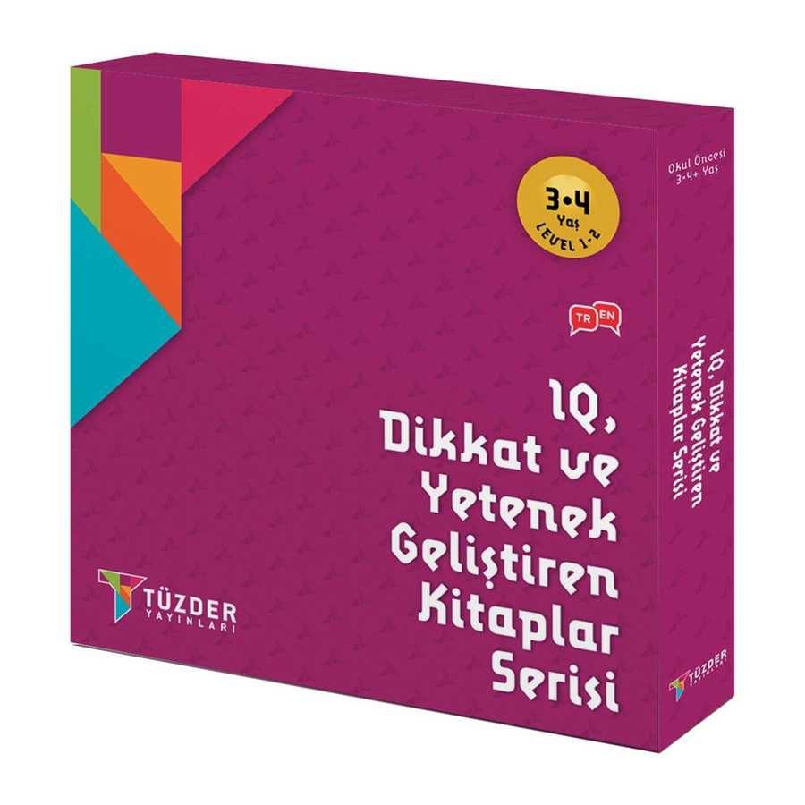 3-4 Years Old SET OF 6 (LEVEL-1-2)/ Series of Books That Improve IQ, Attention and Ability English-Turkish English-Turkish