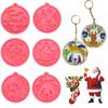 Clay Mold Candy Chocolate Jewelry Making Tool Christmas Ball Mold Silicone Moulds Keychain Molds