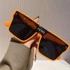 Vintage Big Frame Oversized Sunglasses Camping Stage Performance Shades Uv400 Protection Sunglasses For Women & Men
