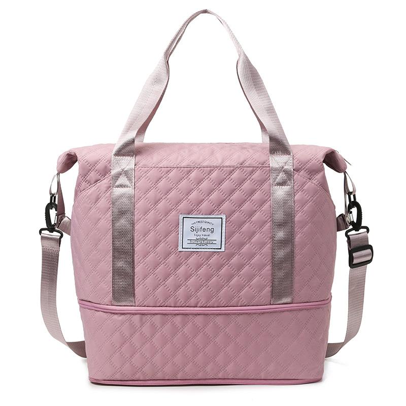 Travel Bag Dry and Wet Separation Fitness Bag Large Capacity Expandable Boarding Bag Sports Shoulder Messenger Delivery Bag