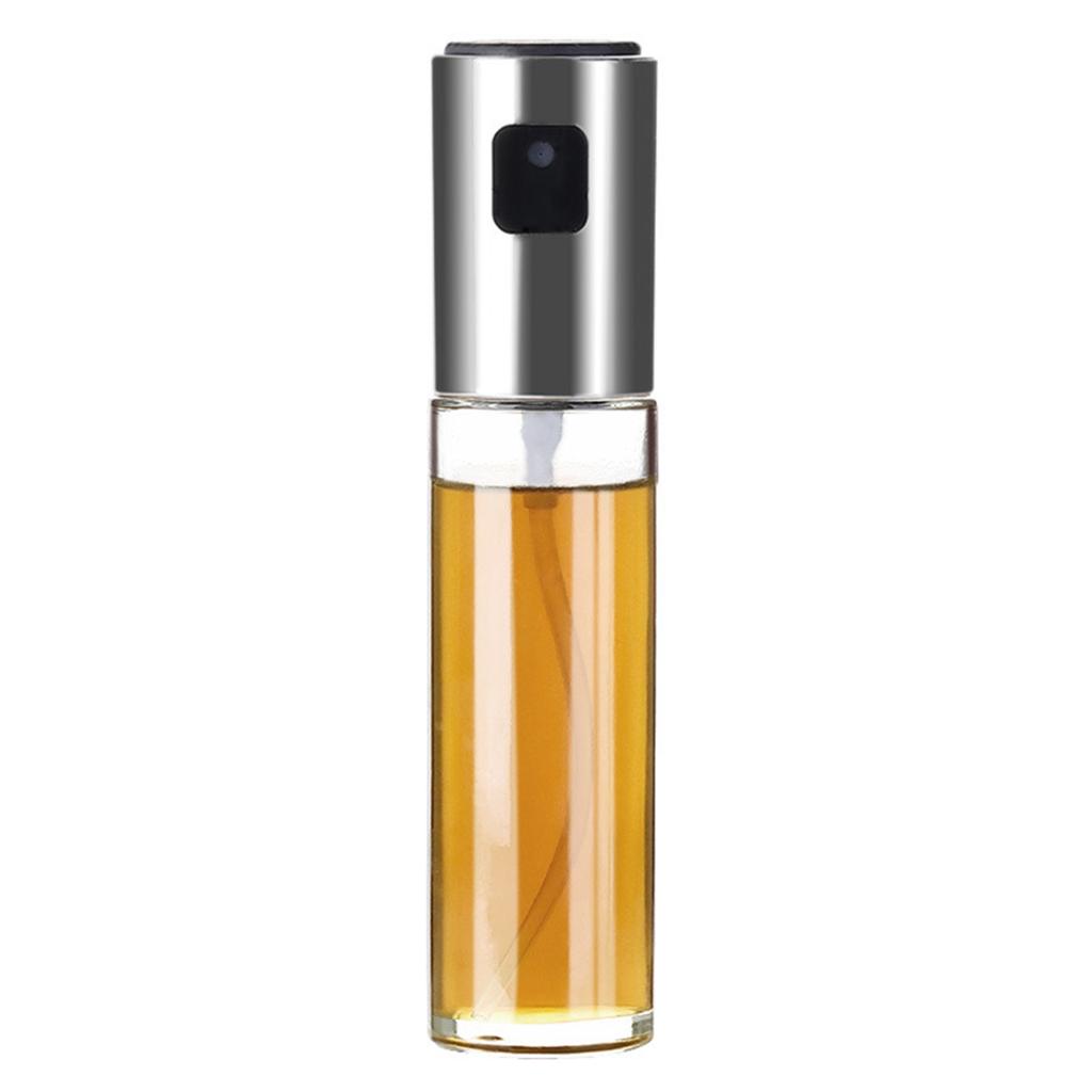 Oil Sprayer for Cooking Fine Mist Empty Glass Spray Bottles Olive Oil Sprayer 3.4oz/100ml Refillable Bottle Portable Mini Travel Bottle Set Oil Spray
