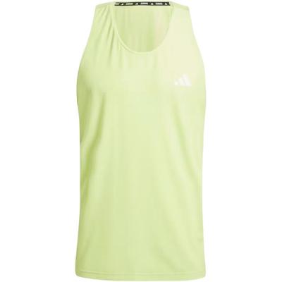 Own The Run Soft Comfortable Dry Odor Resistant Sleeveless Crew Neck Tank Top Men Tops Pulse-Lime IV5437