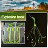 Method Leader Explosion String Hook Hanging Tackle Stainless Steel Feeder hook  Fishing