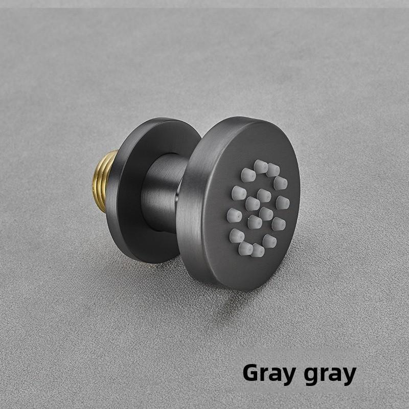 Chrome Black Brass Body Sprays Square Shower Spa Massage Body Jets Golden Concealed Shower Spray Head Faucet Accessory
