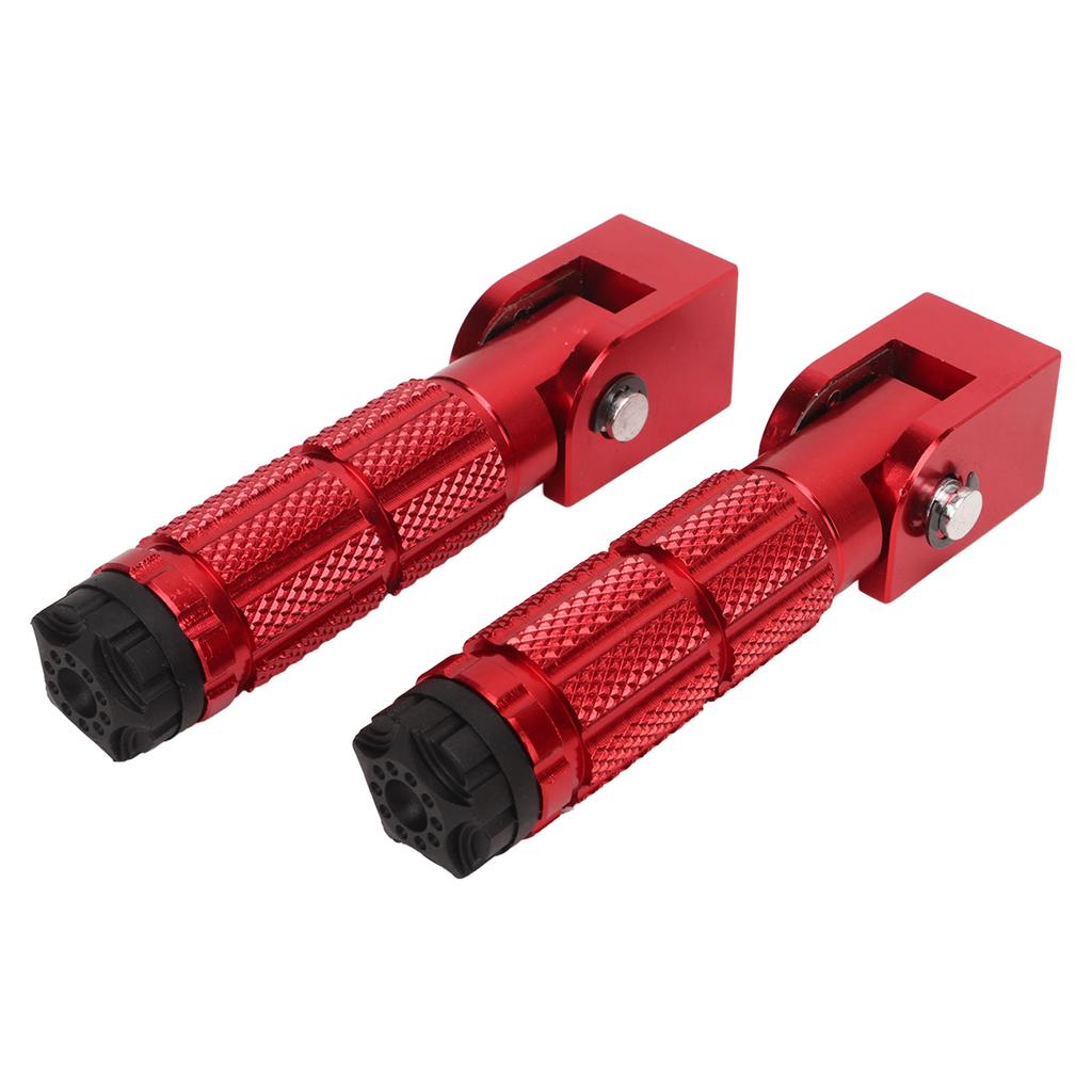 2Pcs Motorcycle Foldable Foot Pegs M8 Antislip Aluminium Alloy Universal for Bikes ATV UTV Go Kart