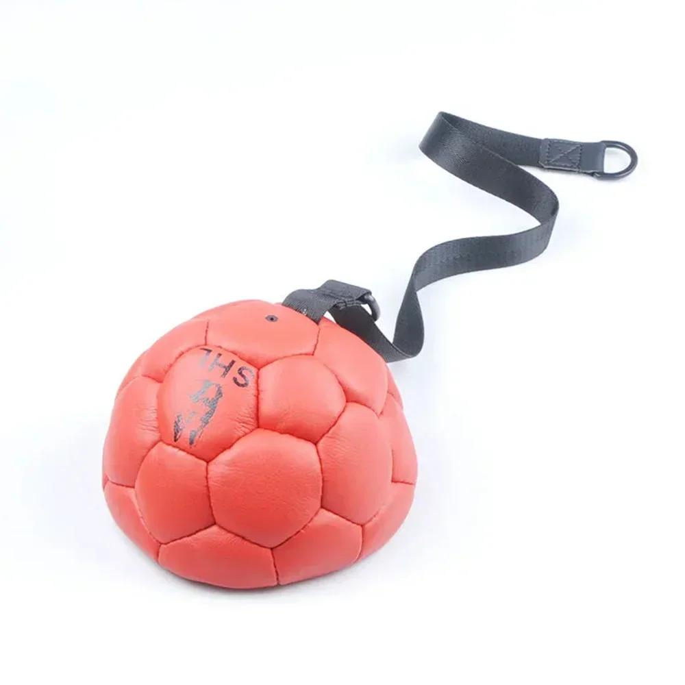 Interactive Throwing Training Game Soccer Ball Bite-proof Pet Dog Ball Toy Cowhide Harmless Teeth for Dog Pet Training Supplies