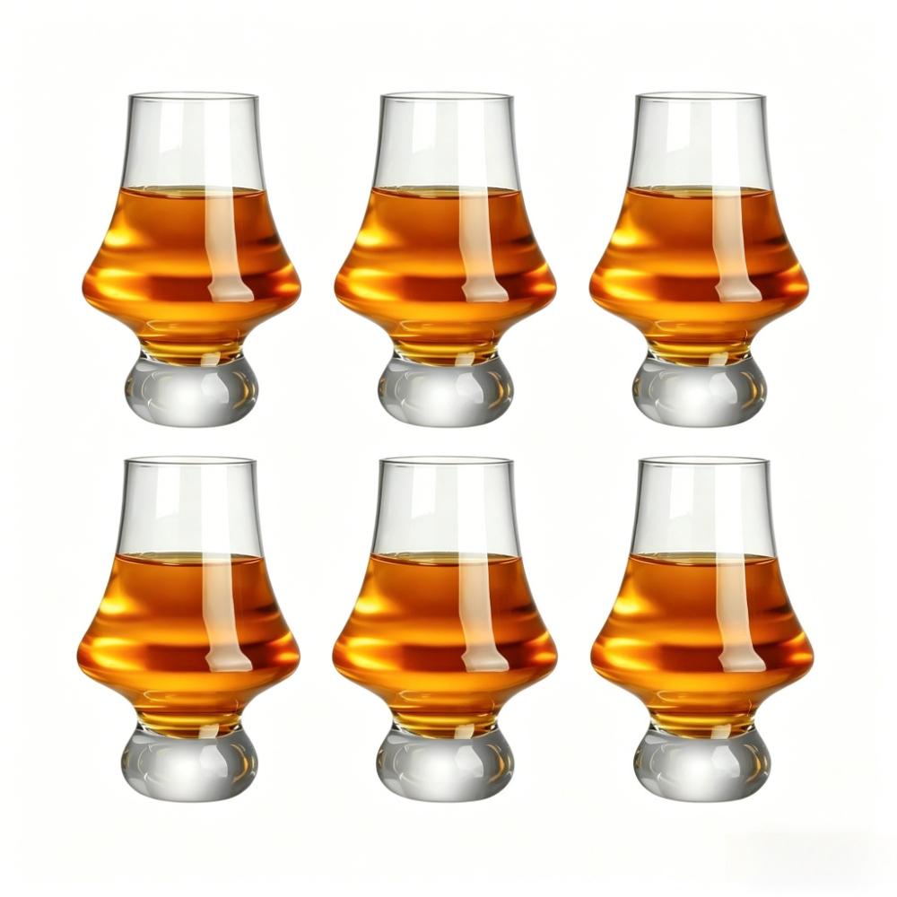 Crystal Whiskey Glass Handmade Tulip Design Big Belly Cognac Tasting Cup For Scotch Bourbon Barware Home Bar Gift Set